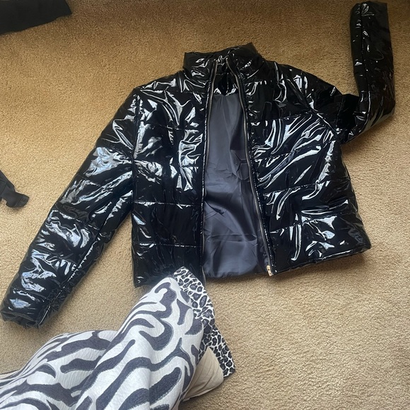 AMAZON LEATHER BUBBLE COAT - Picture 2 of 2